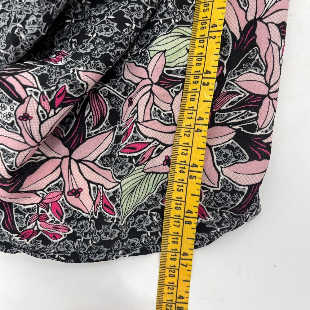 MAX STUDIO LONDON Floral Print Wrap Maxi Dress Long Sleeve‎ V Neck Belted (S) - Picture 9 of 9